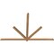 Ekena Millwork Kennewick Timber Gable Bracket, Western Red Cedar, 96"W x 64"H x 1 1/2"D x 3 1/2"F, 16/12 Pitch GBW096X64X0204KEN00SWR - alternate 4